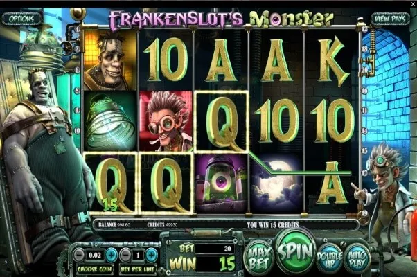 slot logo Игровой автомат Frankenslots Monster