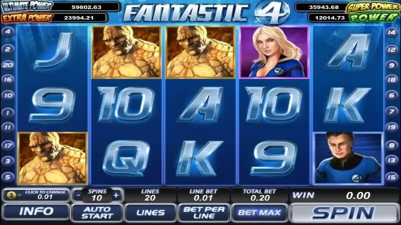 slot logo Игровой автомат Fantastic Four