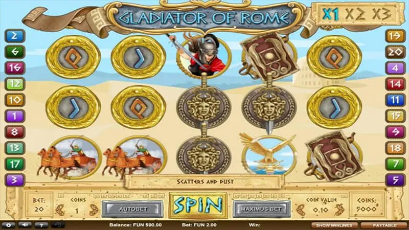 Игровой автомат Gladiator of Rome