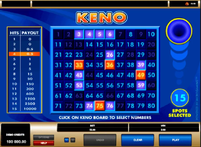 slot picture Игровой автомат Keno