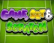 slot logo Игровой автомат Game, Set and Scratch